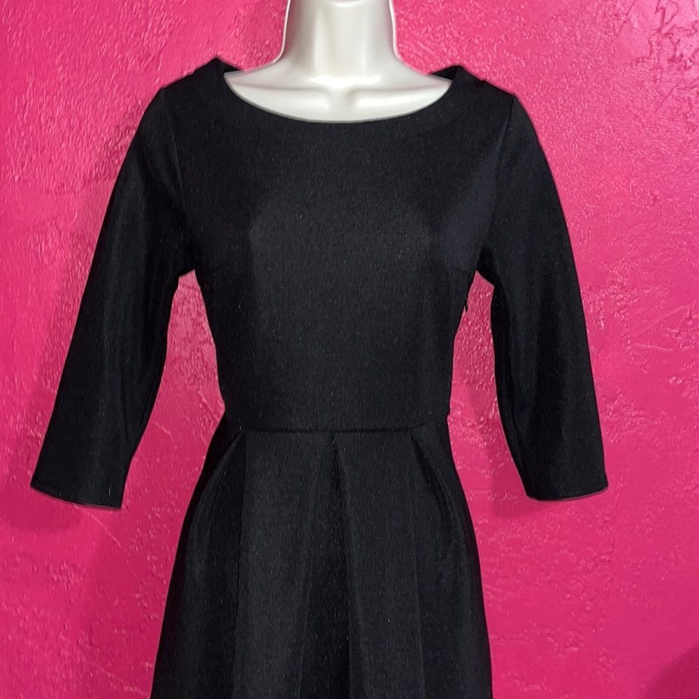 Fervour for ModCloth vintage style, retro look black dress, size small